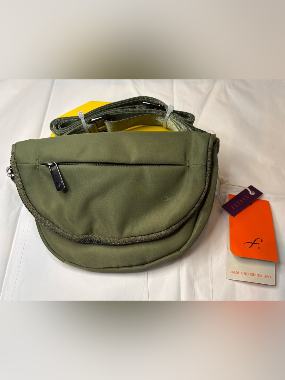 Freebird Jamie Olive Green Crossbody Bag